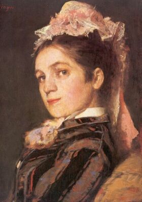 Felesgrl 1879-ben festett arckp, az un. Fkts c. portr