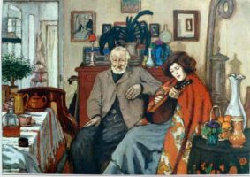 regr s mandolinoz asszony, 1905 (Nagythat kp)