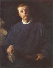 Ferenczy Kroly: Malonyai Dezs arckpe - 1904 (Nagythat kp)