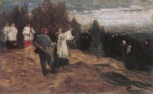 Dek-bner Lajos: Pal Lszl temetse (1879) Nagythat kp