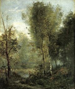 Camille Corot: T az erdben (1865-70)