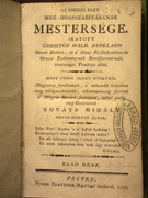  könyvét  fordította magyarra.  címen jelent meg  1798-ban.