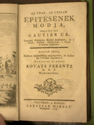  műve (, 1778) címen jelent meg  fordításában. A könyvtárnak a műből több példány is van a birtokában.