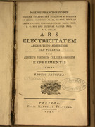 :  (, 1796) c. munkájában az elektromosság gyógyításban való hasznosításával foglalkozik.